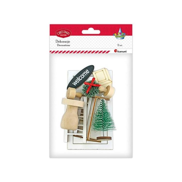 Drewniana dekoracja wejście dla Elfów 11el