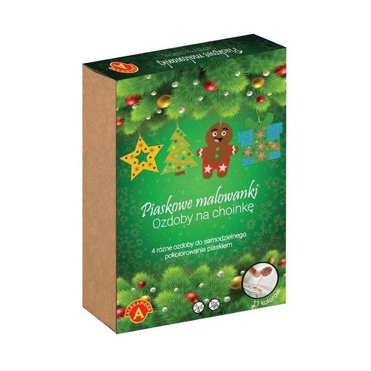 Piaskowe Malowanki Ozdoby na Choinkę: Ciastek