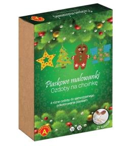 Piaskowe Malowanki Ozdoby na Choinkę: Ciastek