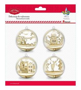 Zestaw do złożenia bombka akrylowa 70mm