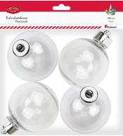 Bombki plastikowe kule 8cm 4szt