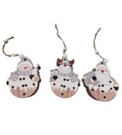 Zawieszka świąteczna drewniana ze światłem LED MIX