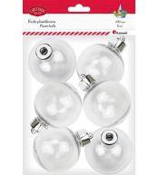 Bombki plastikowe kule 6cm 6szt