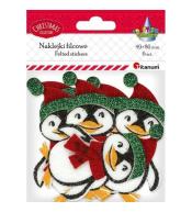 Naklejki filcowe 3D pingwiny 6szt