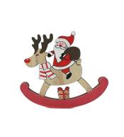 Mikołaj drewniany 15x12cm