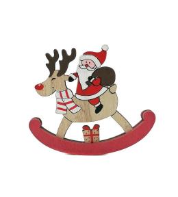 Mikołaj drewniany 15x12cm