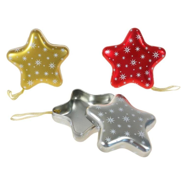 Pojemnik metalowy gwiazdka MIX
