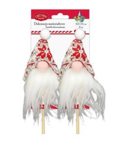 Głowa skrzata na piku 3D 65x150mm 2szt