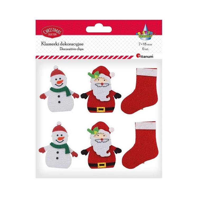 Klamerki drewniane Boże Narodzenie