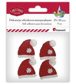 Dekoracje włóczkowe samoprzylepne 25x30mm 4szt