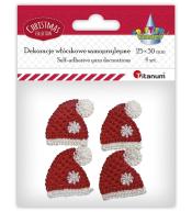Dekoracje włóczkowe samoprzylepne 25x30mm 4szt