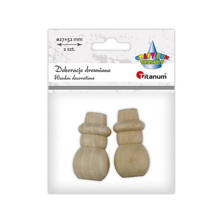 Bałwanki drewniane 2szt
