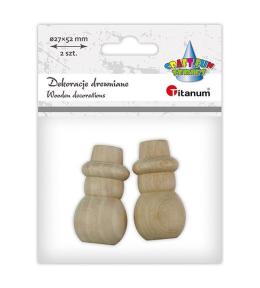 Bałwanki drewniane 2szt