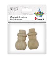 Bałwanki drewniane 2szt