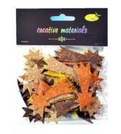 Komety z pianki brokatowej kolorowe 40szt