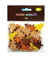 Choinki z pianki brokatowej kolorowe 60szt