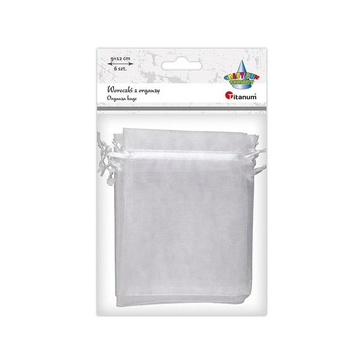 Woreczki z organzy sakiewki 9x13cm 6szt