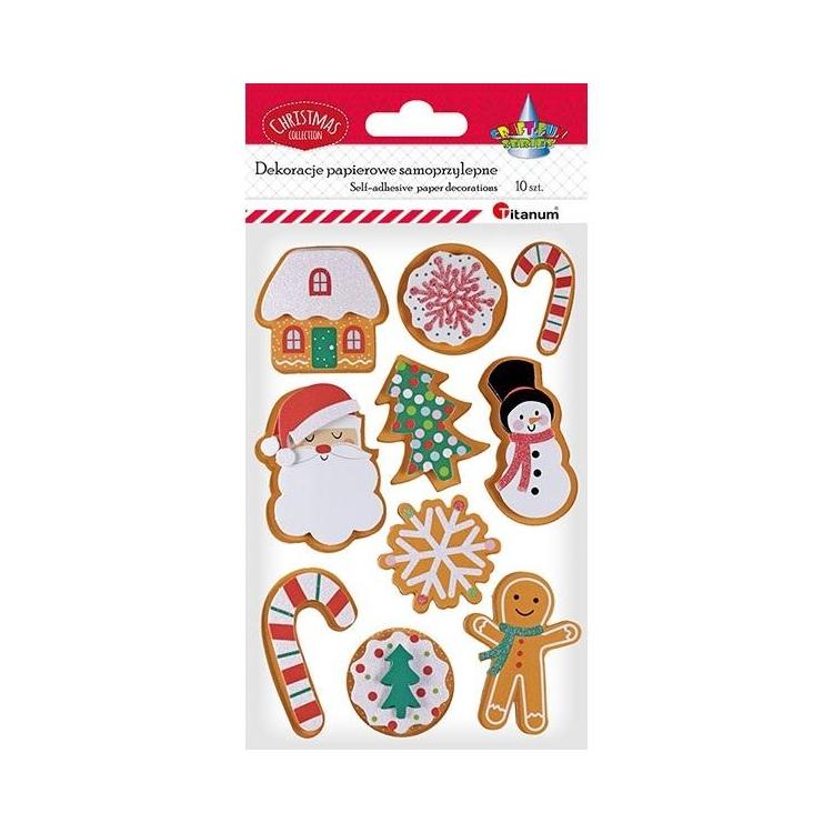 Dekoracje samoprzylepne papierowe 3D 10szt