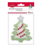 Kryształki samoprzylepne choinka 100x127mm