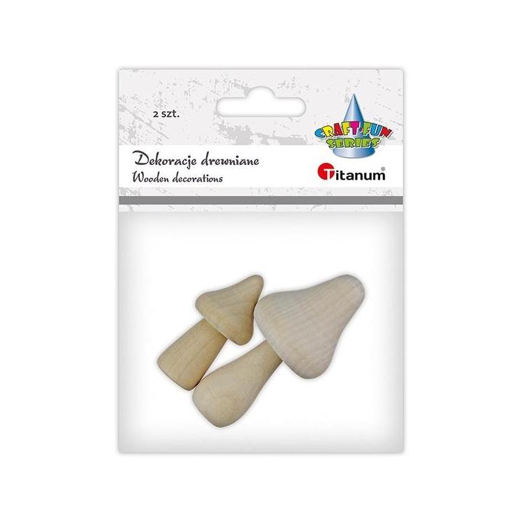Grzybki drewniane 2szt