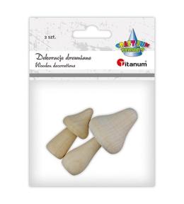 Grzybki drewniane 2szt