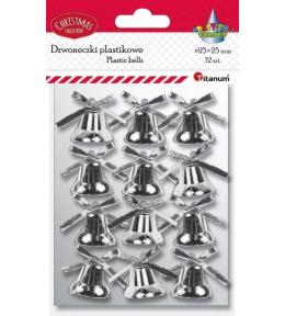 Dzwoneczki plastikowe 25mm 12szt