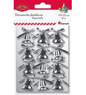 Dzwoneczki plastikowe 25mm 12szt