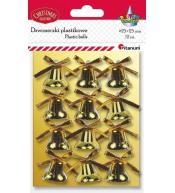 Dzwoneczki plastikowe 25mm 12szt