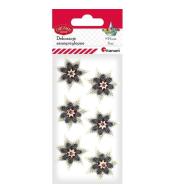 Dekoracje samoprzylepne papierowo-foliowe 3D 6szt