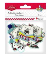 Naklejki piankowe 3D Boże Narodzenie 12szt