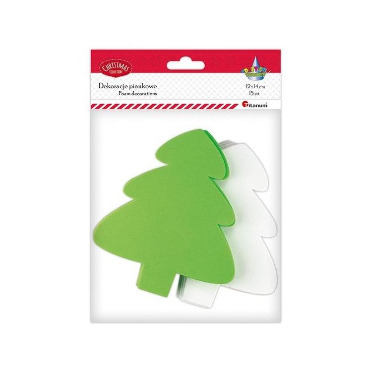 Choinki piankowe 12x14cm