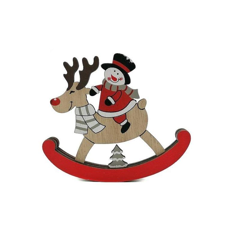 Bałwanek drewniany 10x9cm