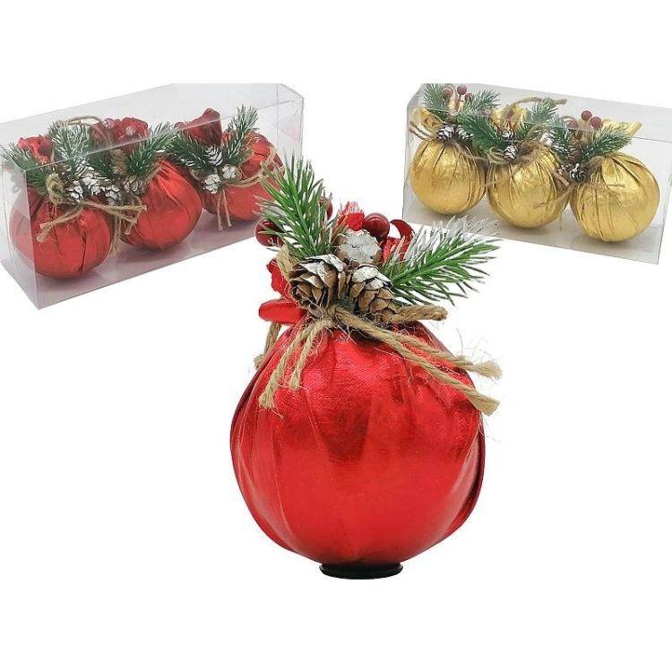 Bombka stroik 3szt MIX