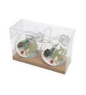 Bombki przezroczyste 2szt