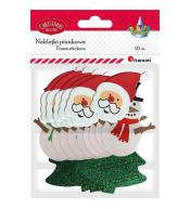 Naklejki piankowe głowy Boże Narodzenie 20szt