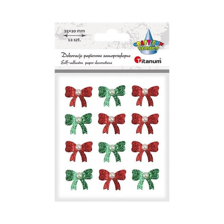 Kokardki 3D 25x20mm 12szt