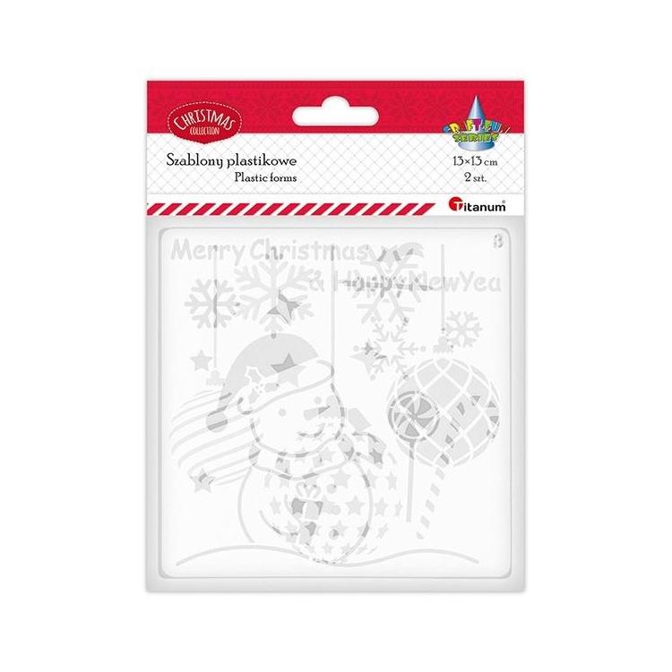 Szablony plastikowe 130x130mm 2szt