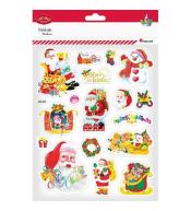 Naklejki wypukłe Boże Narodzenie 17szt