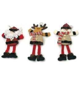 Zawieszka dekoracyjne świąteczna filcowa MIX