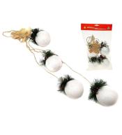 Dekoracja świąteczna z bombkami 70cm
