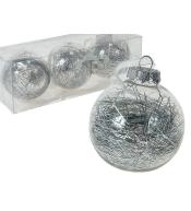 Bombki akrylowe z wypełnieniem 3szt