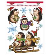 Dekoracje elektrostatyczne Jeże 9szt