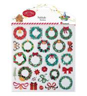 Naklejki 3D papier na filcu wianki 27szt