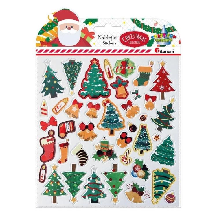 Naklejki 3D papier na filcu 40szt