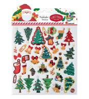 Naklejki 3D papier na filcu 40szt