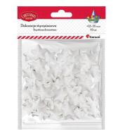 Styropianowe gwiazdki 20x18mm białe 60szt