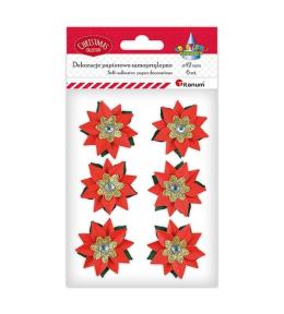 Dekoracje samoprzylepne papierowe 3D 42m 6szt