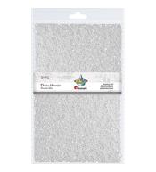 Tkanina dekoracyjna siatka koronkowa biała 60x50cm