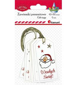 Zawieszki prezentowe 4x8cm 6szt