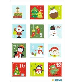 Naklejki kalendarz adwentowy